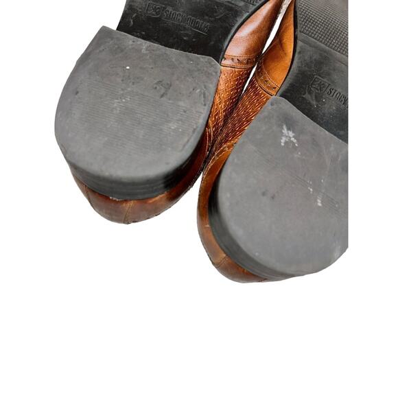 Stacy Adams Brown Leather Wingtip Lace Up Mens Dress Shoes Size US 13M - Picture 14 of 14